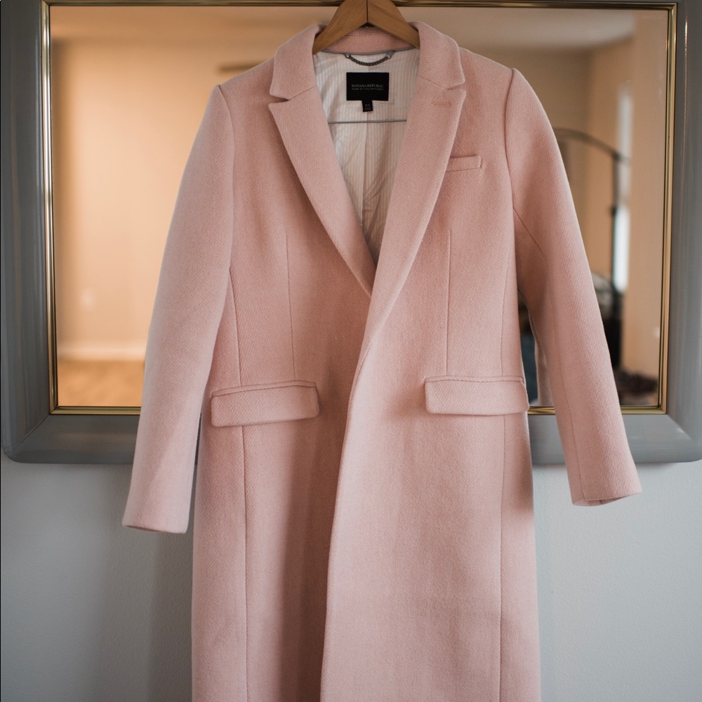 Banana republic pink trench coat